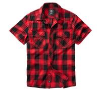Brandit Shirt Check Kurzarm Rot/Schwarz Größe M