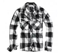 Brandit® Karohemd - Weiß / Schwarz XXL