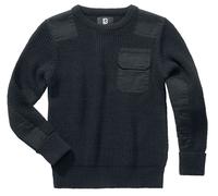 Brandit - BW Pullover - Pulli für Kinder - Black Körpergröße 122-128 cm
