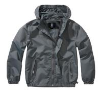 Brandit Kids Summerwindbreaker Frontzip (Sale) anthrazit, Größe M/134-140, Synthetik