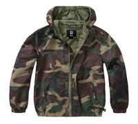 Brandit Kids Summerwindbreaker Frontzip (Sale) woodland, Größe XXL/170-176, Synthetik
