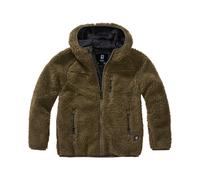 Brandit Kids Teddyfleecejacket, Hood olive Gr. 122/128