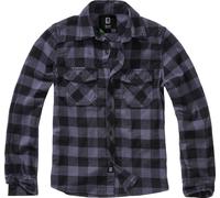 Brandit Kinder Hemd Checkshirt Kids Black/Grey-170/176