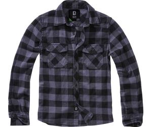 Brandit Kinder Hemd Checkshirt Kids Black/Grey-170/176