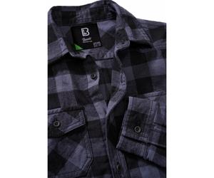 Brandit Kinder Hemd Kids Check Shirt Long Sleeve - Weiß/Schwarz / 134/140