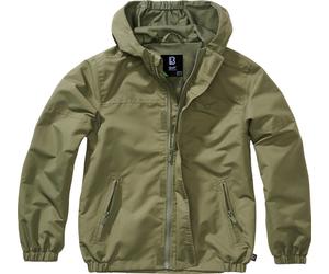 Brandit Kinder Jacke Kids Summerwindbreaker Frontzip Olive-122/128
