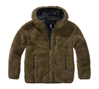 Brandit Kinder Jacke Kids Teddyfleece Jacke Hooded - Schwarz / 170/176