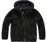 Brandit Kinder Jacke Kids Teddyfleecejacket, Hood Black-134/140