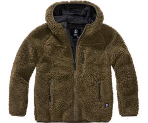 Brandit Kinder Jacke Kids Teddyfleecejacket, Hood Olive-158/164