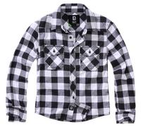 Brandit Check Langarmhemd 146-152 cm White / Black