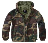Brandit - Summer Windbreaker Frontzip - Jacke für Kinder - Woodland Körpergröße 170-176 cm