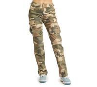 Brandit Damen BDU Ripstop Cargohose – 100% Baumwolle – Schwarz Größe 35