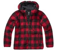 Brandit Ladies Teddyfleecejacket Hood (Sale) rot/schwarz, Größe XS, Herren, Synthetik