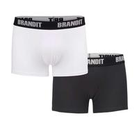 Brandit - Logo - Boxershort - 2 Paar - Black/White S