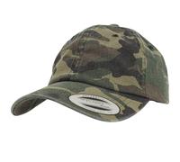 Brandit Low Profile Camo Washed Cap (Sale) woodland, Baumwolle