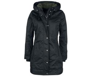 Brandit Luca Girls Parka Winterjacke schwarz in S