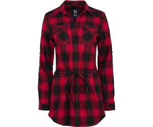 Brandit Lucy Longshirt Damen Hemd, rot/schwarz, Größe 3XL