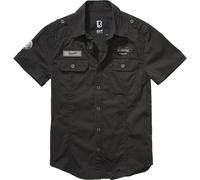Brandit Kurzarmhemd Luis Vintage Baumwolle Herren Schwarz Größe 5XL