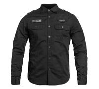 Brandit Luis Vintage Shirt Long Sleeve, Farbe: Black, Größe: S