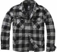 Brandit Hemdjacke Lumber – Baumwolle – Schwarz/Hellgrau – Herren XXL