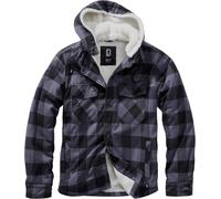 Brandit Lumber Jacket Hooded, Farbe: black/grey, Größe: 7XL