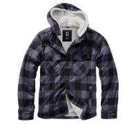 Brandit Lumberjacket hooded schwarz/grau