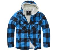 Brandit Lumberjacket Hooded Übergangsjacke blau schwarz in L