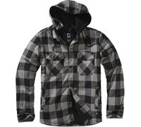 Brandit Lumberjacket Hooded Übergangsjacke schwarz in 4XL