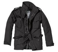 Brandit M65 Field Jacke M Herren Baumwolle schwarz, M