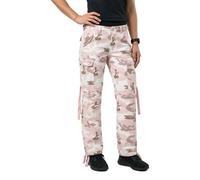 Brandit Damen Cargohose M-65 High-Waist Candy Camo Rosa Größe 29