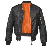 Brandit MA1 Jacke Herren Nylon schwarz, XL