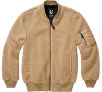 Brandit MA1 Sherpa Teddyfleece Jacke, beige, Größe 2XL