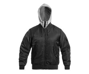 Brandit - MA1 Sweat Hooded Jacket - Jacke - Black/Grey S