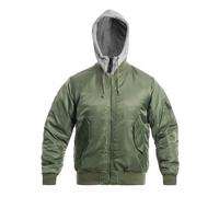 Brandit Jacke MA1 Sweat-Kapuzenjacke oliv+grey Größe XXL