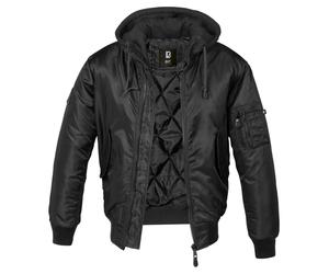 Brandit MA1 Sweat Hoodie Jacke Herren schwarz, XL