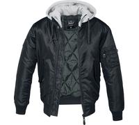 Brandit MA1 Sweathood Bomberjacke schwarz grau in 5XL