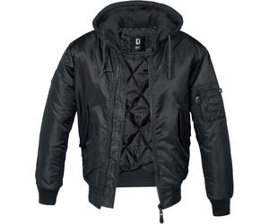 Brandit MA1 Sweathood Bomberjacke schwarz in 4XL