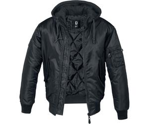 Brandit MA1 Sweathood Bomberjacke schwarz in L