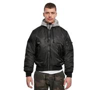 Brandit - MA1 Sweat Hooded Jacket - Jacke - Black/Grey 3XL