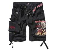 Brandit Maiden Savage Shorts NOTB 2, Color: Black, Size: L