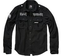 Brandit Iron Maiden Vintage Long Sleeve Eddy Shirt Männer in Gr. M in Schwarz