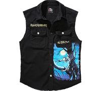 Brandit Iron Maiden Vintage Sleeveless FOTD Shirt Männer in Gr. XXL in Schwarz
