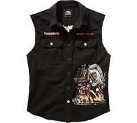 Brandit Iron Maiden Vintage Sleeveless NOTB Hemden in Gr. 4XL in Schwarz