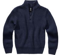 Brandit Troyer Pullover Kinder – Marine, 100% Polyacryl, Größe 146/152