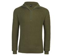 Brandit Strickpullover Marine Troyer oliv, Größe XL, Herren, Synthetik