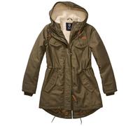 funktionale Brandit Damen Jacke Kordelzug Reißverschluss Khaki 4XL