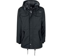 Brandit Marsh Lake Teddyparka Winterjacke schwarz in XL