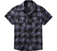 Brandit Men Hemd Checkshirt halfsleeve Black/Grey-XL