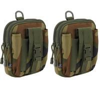 Brandit Molle Pouch Functional Woodland (Packung mit 2)