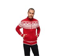 Brandit Norweger Vollreißverschluss Pullover M Red